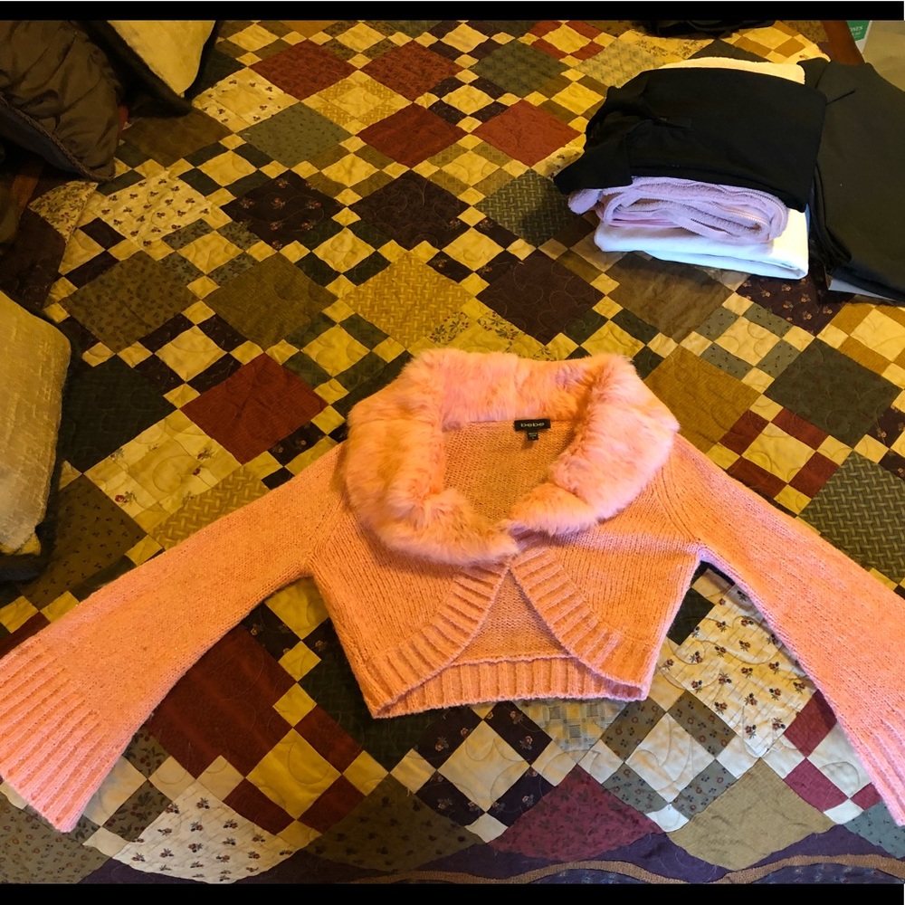 bebe knit shrug